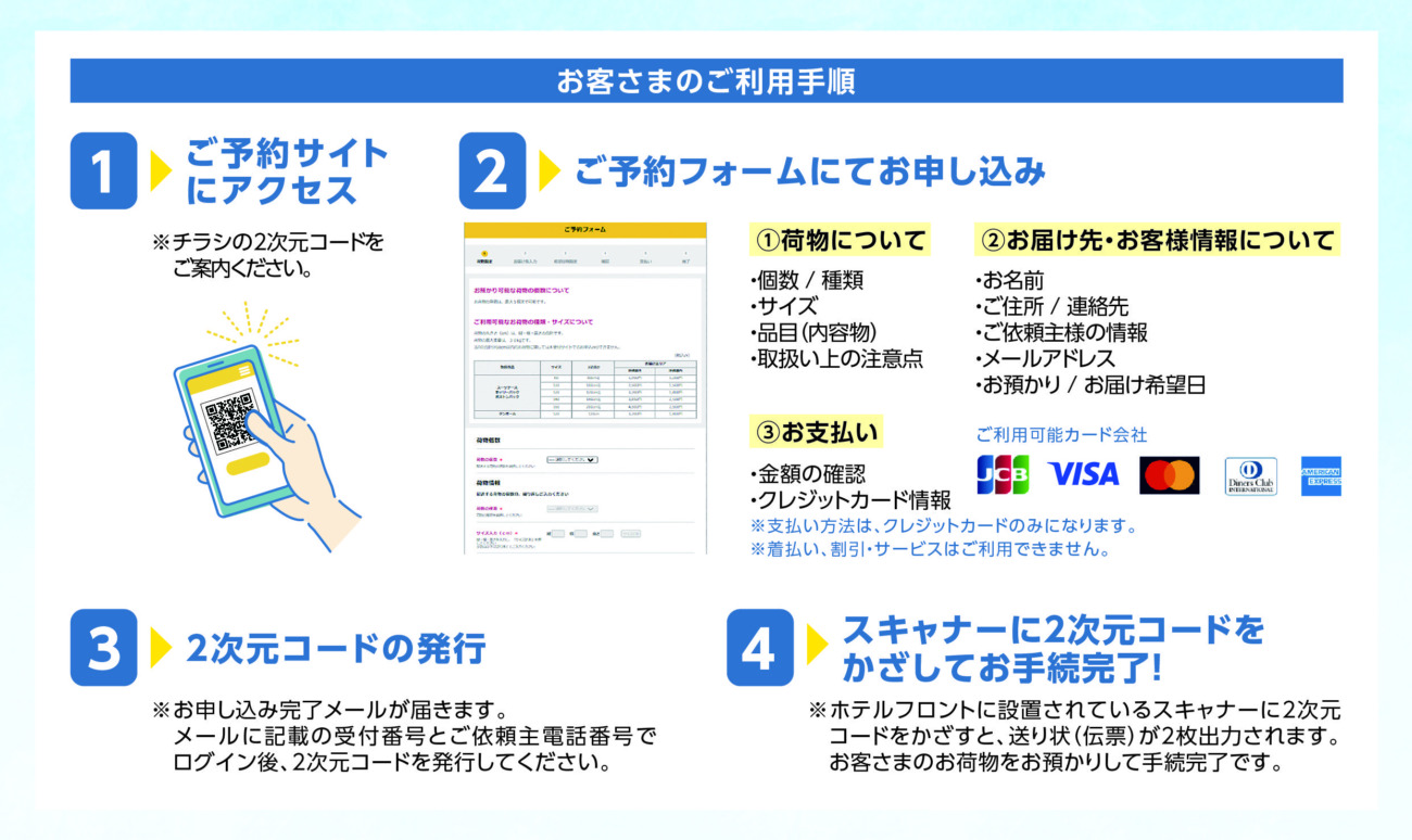 沖縄ヤマト運輸　ホテルから発送手続きがスマホ上で完結できるサービス開始