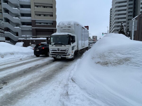 北海道で記録的大雪、運休・渋滞・通行止め　除排雪作業追い付かず